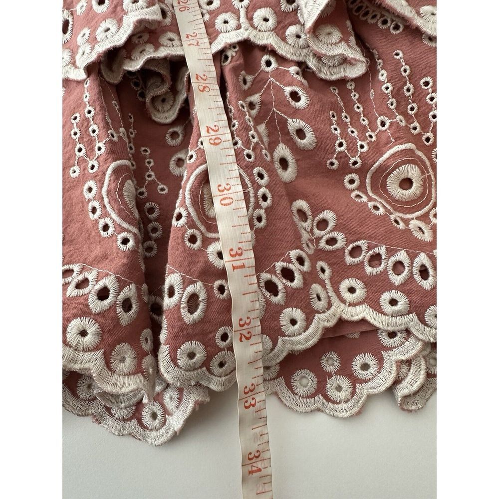 L'ATISTE BY AMY Dress Women Medium Mauve Ruffle Mini Boho Bohemian Coquette - Picture 10 of 10